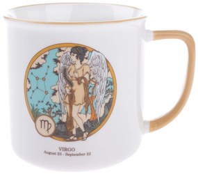 Kubek porcelanowy Zodiak - Panna, 460 ml