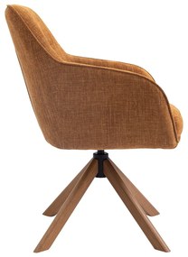 Pomarańczowe krzesła zestaw 2 szt. Avola – Unique Furniture