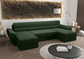 Zielony narożnik w kształcie U z pojemnikiem F6-W89