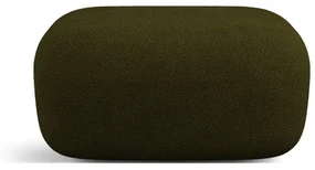 Zielony podnóżek z materiału bouclé Jenny – Micadoni Home