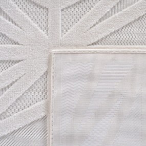 Dywan nowoczesny Doha 3D skandynawski kremowy 240 cm x 340 cm