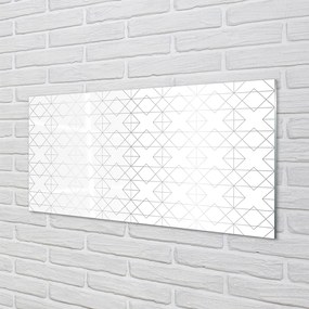 Panel szklany do Kuchni Zarys Wielokątów