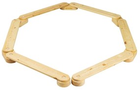 Tor sensoryczny z litego drewna sosnowego w naturalnym kolorze 10x408x5 cm Montessori – Meowbaby