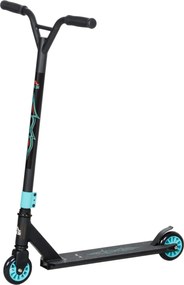 HOMCOM Profi Hulajnoga do Trików, Skuter Freestyle, Aluminium, Metal, Skóra Sztuczna, dla Dzieci i Dorosłych, Zielony