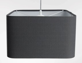 Lampa wisząca KWADRO LEN 006-40w20 grafitowa/szara BPS KONCEPT
