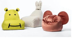 Zielony worek do siedzenia dla dzieci The Brooklyn Kids Funny Bunny