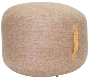 Jasnobrązowy puf Hübsch Zerio, ø 50 cm
