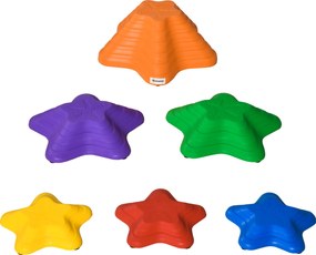 Outsunny Kamienie do balansu dla dzieci, układalne, antypoślizgowe, 3 rozmiary, do 80 kg, wewnątrz/na zewnątrz