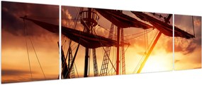 Obraz - Starożytny statek piracki (170x50 cm)