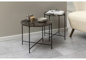 Okrągły stolik z marmurowym blatem ø 52 cm Avila – Actona