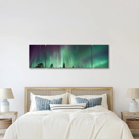 Obraz zorzy polarnej (170x50 cm)
