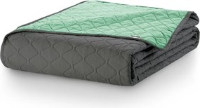 DecoKing Narzuta na łóżko Axel miętowy/stalowy, 170 x 210 cm, 170 x 210 cm