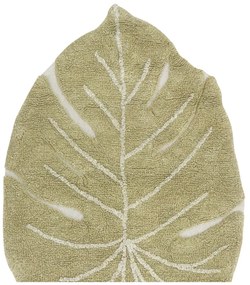 Bawełniany dywan dziecięcy w kolorze khaki tkany ręcznie odpowiedni do prania 75x100 cm Mini Monstera Olive – Lorena Canals