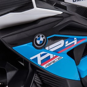 HOMCOM Motocykl Elektryczny dla Dzieci, z Reflektorami i 3 Trybami Muzyki, Dla Dzieci 1,5-5 Lat, Niebieski, 82,5 x 42 x 54 cm