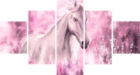 Obraz - Malowany koń (125x70 cm)
