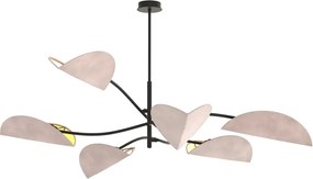 Minimalistyczna szara lampa sufitowa H2-W44