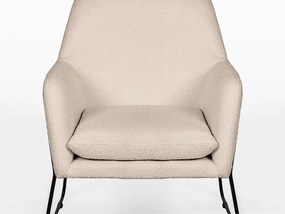 Kremowy designerski fotel MILAN