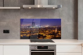 Panel szklany do Kuchni Nocna Panorama Gdańska