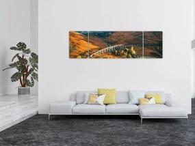 Obraz mostu w szkockiej dolinie (170x50 cm)