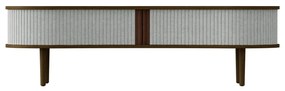 Szaro-brązowa szafka pod TV w dekorze dębu 140x40 cm Audacious – UMAGE