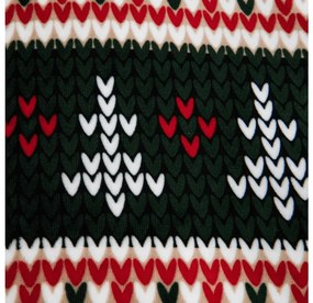 PrzytulneMieszkanie.pl PrzytulneMieszkanie.pl PrzytulneMieszkanie.pl Zestaw pościeli z mikropluszu FROSTED CHRISTMAS kolorowy + prześcieradło z mikropluszu SOFT 180x200 cm białe, podwójne łóżko