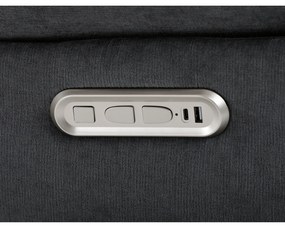 Elektryczny fotel z wbudowanym sterowaniem, szary