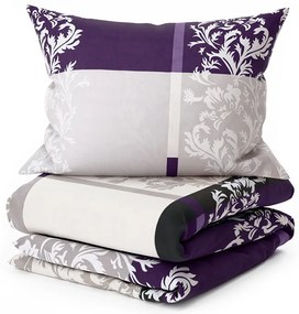 PrzytulneMieszkanie.pl PrzytulneMieszkanie.pl Pościel bawełniana DELUXE fioletowa Rozmiar pościeli: 70 x 90 cm | 140 x 200 cm