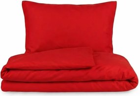 Kvalitex Pościel bawełniana czerwona, 240 x 200 cm, 2 szt. 70 x 90 cm, 240 x 200 cm, 2 szt. 70 x 90 cm