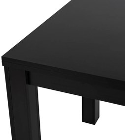Stół Kwadratowy Rozkładany MAX 80-160 cm Czarny Nowoczesny Loft