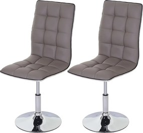 Krzesło do jadalni MCW-C41 (zestaw 2 szt.),  szaro-beżowe