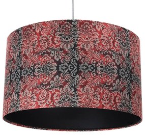 Czerwono-czarna nowoczesna lampa wisząca - S374-Galaxis