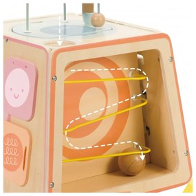 Classic world drewniana kostka edukacyjna sensoryczna 6w1