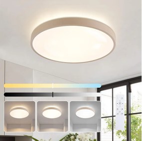 Brilagi - Ściemnialna lampa LED GLASS POOL DOUBLE LED/48W/230V 40 cm beżowa + pilot