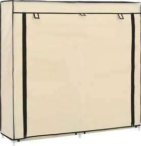 Kremowa materiałowa szafa na buty C4-H12