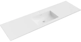 Mexen Otis umywalka wpuszczana w blat 161 x 46,5 cm, biała mat - 25181601