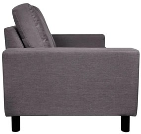 Materiałowa, ciemnoszara 2-osobowa sofa – Clarens