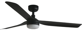 FARO 33815WT-21-LED Ściemn. wentylator sufitowy PUNT M LED/18W/230V czarny śr. 132 cm WT + pilot