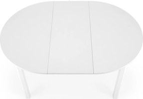 Biały stół rozkładany z okrągłym blatem Ringo