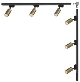 Zuma Line 3563 - Oprawa punktowa do systemu TUBE 6xGU10/35W/230V czarny/złoty