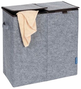 Kosz na pranie filcowy DUO, 2 komory, 82 L, WENKO