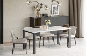 Nowoczesny stół do jadalni Garant biały połysk