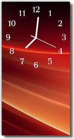 Zegar Szklany Pionowy Sztuka Krzywe brązowy