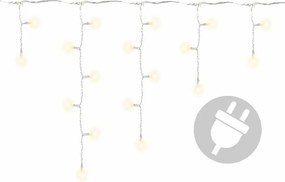 Świąteczny świetlny deszcz - 11,9 m, 600 LED, ciepła biel