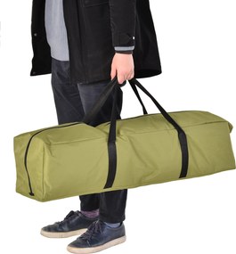 Outsunny Łóżko Kempingowe dla Rodziny Portatwne Łóżko Kempingowe z Pompką Namiot, Materac, 4 W 1, 193x86x160 cm Ciemnozielony | Aosom PL