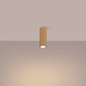 Lampa sufitowa minimalistyczny Gloow, aluminium - 1 źródło światła 4000K - L.6.5 x H.20 cm - złoty