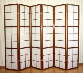 Przegroda pokojowa 175x264x2,2 cm Brązowa Shoji