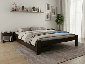 Łóżko ADA 140 x 200 cm, orzech Stelaż: Bez stelaża, Materac: Materac Coco Maxi 20 cm