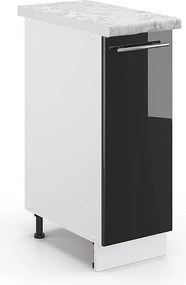 Szafka apteczna antracyt wysoki połysk 30x60x82 fame-line