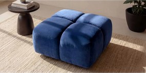 Pufa, podnóżek, tkanina welurowa Bluvel, Atramentowy, Averro