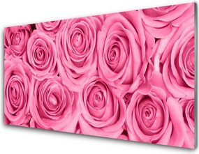 Panel Szklany do Kuchni Romantyczne Róże W Rozkwicie